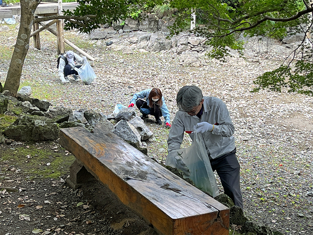 清掃の様子